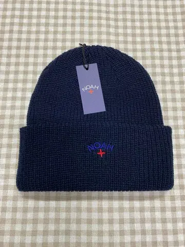 NOAH 네이비 니트 모자