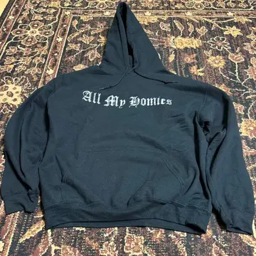 All My Homies 후드티 다크 블루