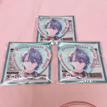 니지산지 준 브라 코야나기 로우 홀로 로고 캔뱃지 레어