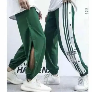 가격 인하 adidas 사이드 스냅 조거 팬츠 M 그린
