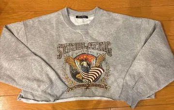 크롭 스웨트 셔츠