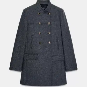ZARA 택 포함 새상품 울 더블 브레스트 코트 XS 사이즈