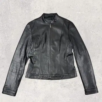 아나이 램 가죽 싱글 라이더 36 블랙 가죽 자켓 쇼트 기장