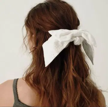 THE BARNNET 코튼 리본 밴드 스크런치 리본