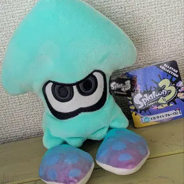 Splatoon3 오징어 봉제 인형 M 스프라툰3 닌텐도 라이트 블루