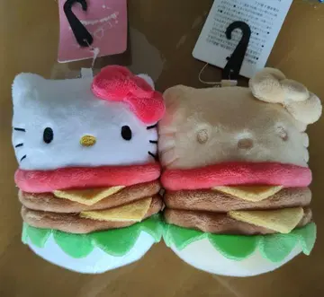헬로키티 세트 햄버거 마스코트 참 산리오