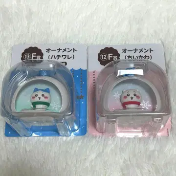 치이카와 에니마이 복권 F상 오너먼트 치이카와 하치와레 2점 세트