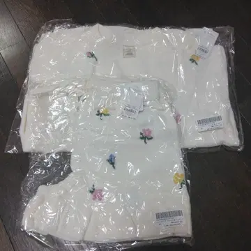 미개봉 새상품 젤라또피케 에어모코 작은 꽃 자카드 상하의 세트