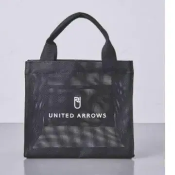 택 포함 새상품 UNITED ARROWS 메쉬 토트백 블랙 S