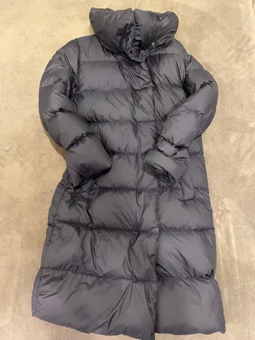 UNIQLO 네이비 롱 다운 코트