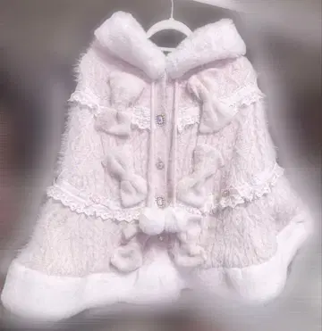 리즈리사 밀피유 레이스 판초 핑크