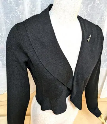 슈퍼 뷰티 볼레로 38 뒷면 레이스 & 리본 블랙