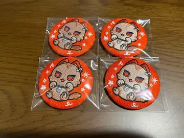 니지산지 월조 세라프 다즐 가든 자수 캔뱃지 4세트