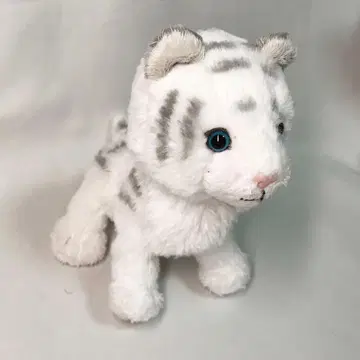 선레몬 화이트 타이거 봉제 인형