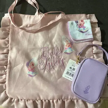 디즈니 스토어 영 오이스터 토트백 손수건 파우치