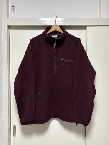 L.L.Bean 버건디 플리스 자켓