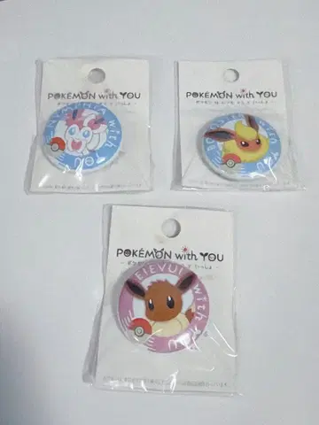포켓몬 with YOU 캔뱃지 니피아 부스터 이브이 2012