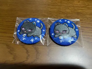 니지산지 월조 시키나기 아키라 자수 캔뱃지 2세트