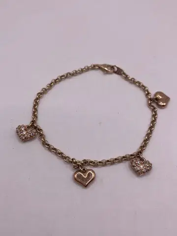 ete 925 실버 하트형 참 팔찌 에테 귀금속