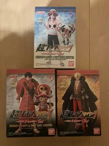 원피스 초 스타일링 피규어 루피 초파 상디 세트