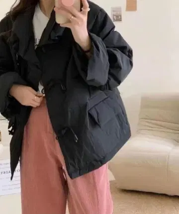 블랙 다운 자켓