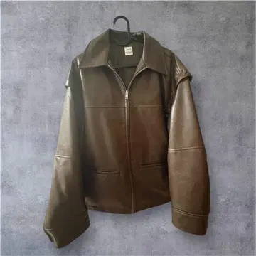 Ungrid 브라운 가죽 자켓