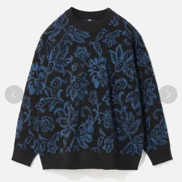 HARE 몰드 자카드 플라워 풀오버