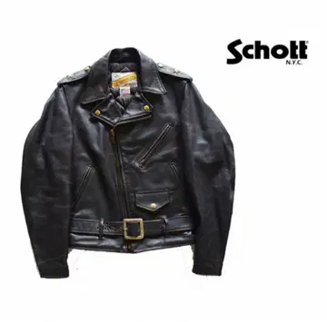Schott 원스타 613 더블 라이더 자켓 34 블랙
