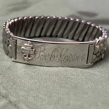 레어 50s USN 해군 ID 팔찌 뱀줄 팔찌