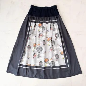 새상품급 [ 비어즐리 ] 기구 새틴 롱 스커트 허리 리브