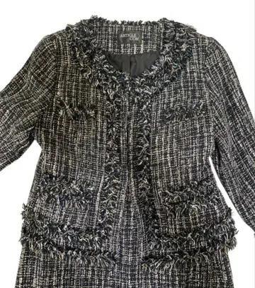 ARTICLE COM 노카라 트위드 자켓 15호