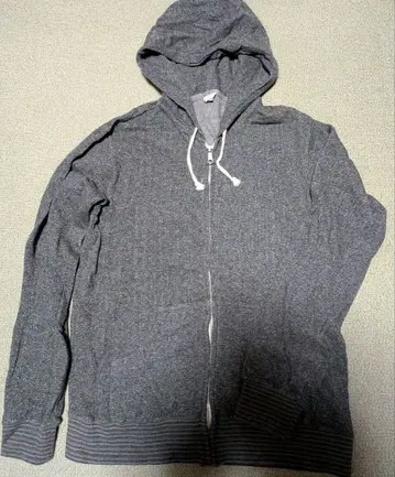 Healthknit 그레이 집업 후드티 L 멜란지 그레이 다크 그레이