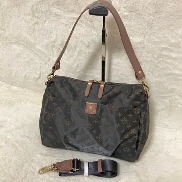 컨디션 최상 russet 러셋 숄더백 2way 그레이 핑크 로고