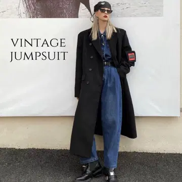 [ USA제 ] 80's vintage 스터드 데님 올인원 S