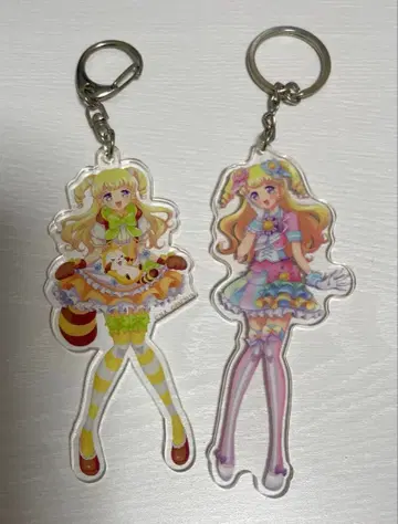 프리파라 유메카와 유이 아크릴 키링 2개 세트 러스칼