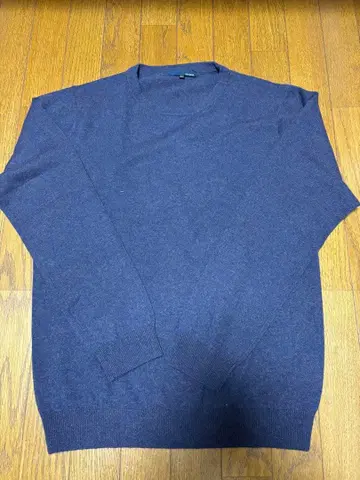 캐시미어 크루넥 니트 한큐 백화점 LL 사이즈