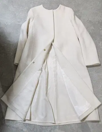 CELFORD 백턱 노카라 울 코트 38