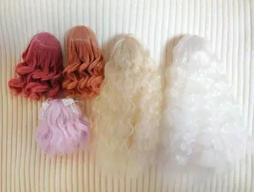 1/3 인형 가발 3.5~4인치 5개 세트