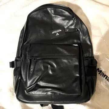 백팩 비즈니스 백팩 PU 가죽 인조 가죽 블랙