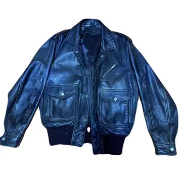 가죽 자켓 블랙 짧은 기장 빈티지