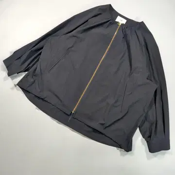 23구 23SS 46 나일론 자켓 스트레치 노카라 블루종 블랙
