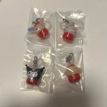 메지루시 액세서리 산리오 딸기 4점 키티 우사하나 쿠로미 푸딩