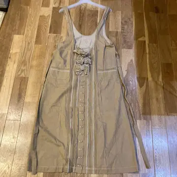 PINKHOUSE 베이지 원피스 오버롤 스커트