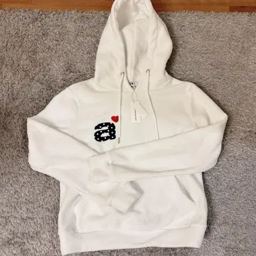 새상품 한국 aeae 크롭 후드티 화이트