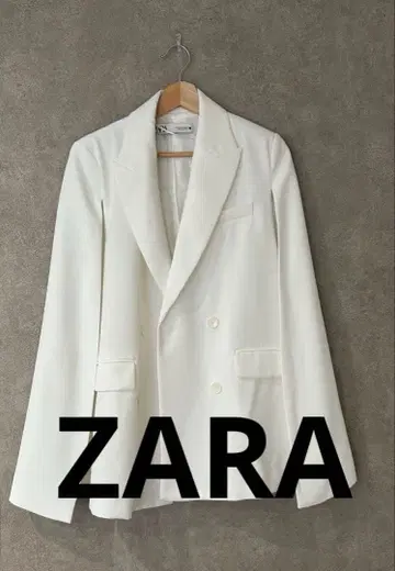 ZARA 화이트 케이프 오버 자켓