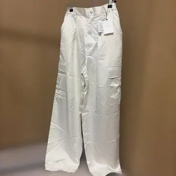 PAGE BOY 화이트 카고 팬츠 허리밴딩