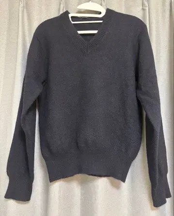 y's V넥 니트 스웨터 남성용