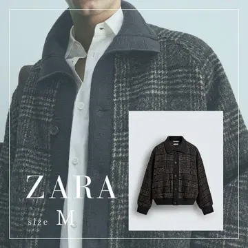 ZARA 리브 옷깃 절개 자켓 M