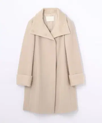 새상품급 Ballsey 멜톤 콤비 스탠드 카라 코트 알파카 울