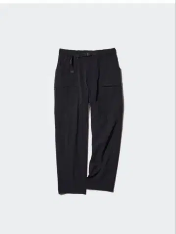 블랙 워크 팬츠 허리밴딩